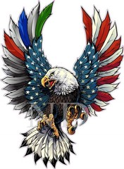 Thin Green Blue Red Line Military Law enforcement First Responders American Flag