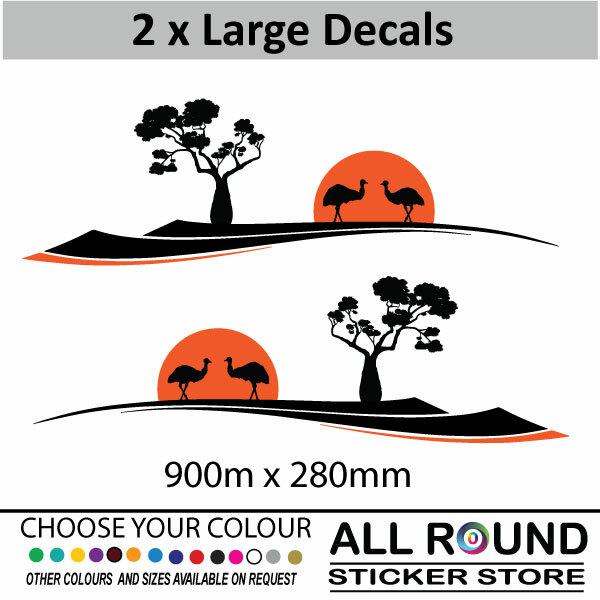 900mm Emu Australian Vehicle Stripes RV Campervan Caravan Motorhome, truck