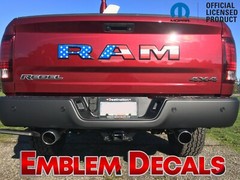 RAM 1500 LARAMIE Tailgate Emblem Decals 2016 2017 2018 USA Designs & Solid Color