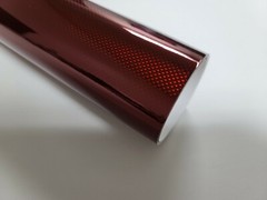 60FT x 5FT Gloss Prismatic Weave Dark Red Vinyl Car Wrap Sticker Decal Film Roll
