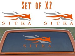 2x Sitka Hunting Gear Guns Hunter Deer Multi-Color Vinyl Decal Sticker