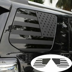 Rear Left&Right Window Sticker Decal Trim for 4Runner 2010-2020 USA Flag