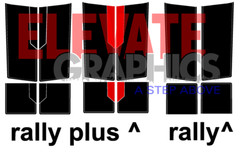 2014-2015 For Chevy Silverado Graphics Rally Hood Tailgate Decals Stripes