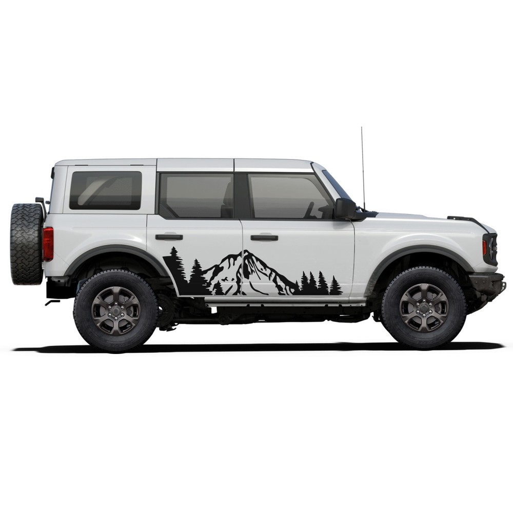 Mountain theme graphics stickers decals compatible with Ford Bronco