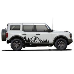 Mountain theme graphics stickers decals compatible with Ford Bronco