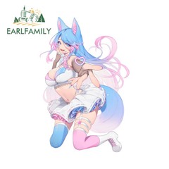 EARLFAMILY 5.1″ Anime Cute Girl Colorful Creative Car Decals Motorcycle Stickers