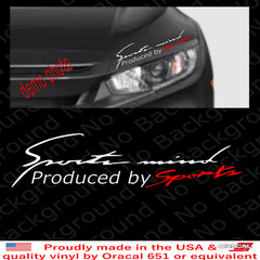 Racing Sports Mind Car Eyelid Headlight Window Hood Body Decal Sticker JDM RC001