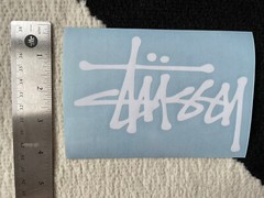 Stussy Logo Laptop Car Auto Window White Sticker Vinyl Decals 6*5 Inches