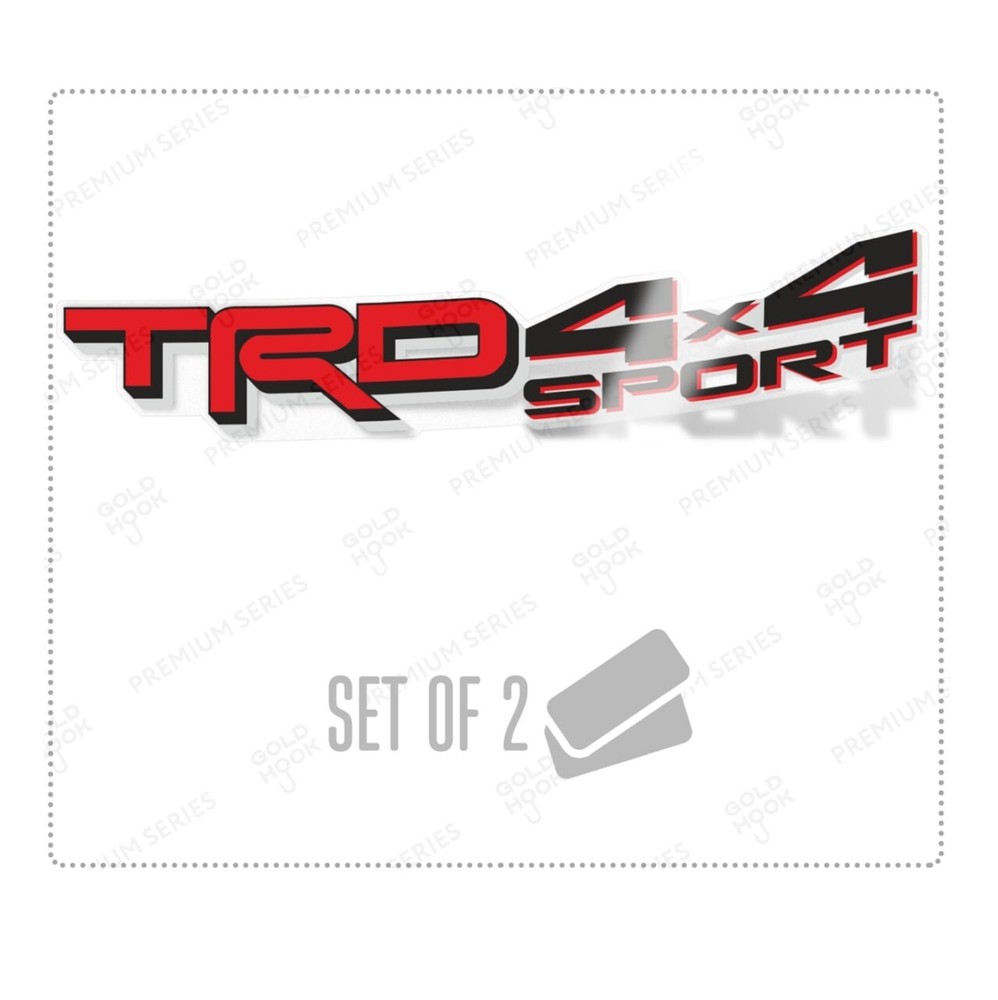 TRD 4×4 Sport Decals Stickers for Tundra 2020-23, REFLECTIVE Vinyl (Set of 2)