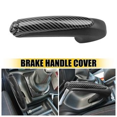 1/2Set 47125SNAA82ZB For Honda Civic Carbon Fiber Parking Brake Handle Protect C