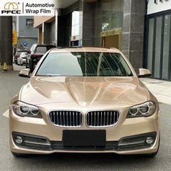 5ft x 50ft PET Car Wrap Vinyl Dark Champagne Gold Air Release Bubble Free Roll