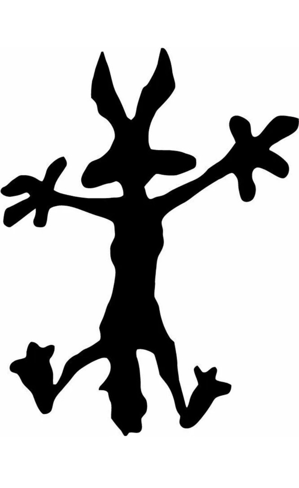 Wylie Coyote Funny Vinyl Decal Sticker you choose size and color