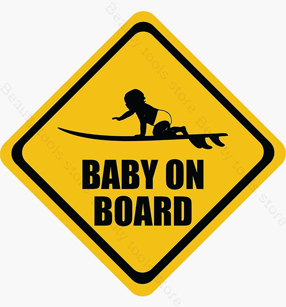 Baby on Board Sticker Funny Vinyl Decal Car Truck