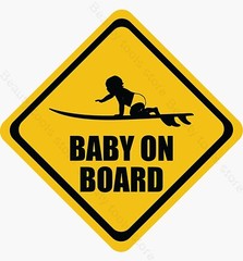 Baby on Board Sticker Funny Vinyl Decal Car Truck