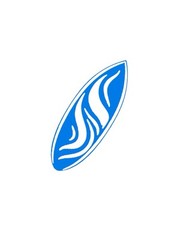 Surfboard Vinyl Decal for Vehicle Windows Laptops Decorate Any Smooth Surface 1