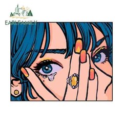 EARLFAMILY 5.1″ Beautiful Girl Eye Strip Car Stickers Graphics Creative Decals