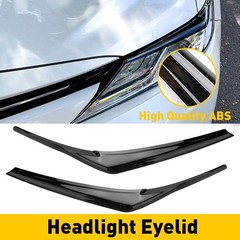 1/2Headlight Eyelid Trim Cover Eyebrows For Toyota Camry SE XSE XLE 2018-20 A