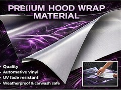 Purple Skullz Car Hood Wrap Decal Graphic Vinyl Sticker Auto Truck SUV Hood Wrap
