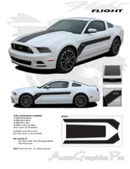 GT Flight BOSS 302 Stripes Decals Hood Sides 3M Vinyl Graphics 2013 2014 Mustang