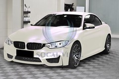 Premium Matte Pearl White to Purple Vinyl Wrap Sticker Decal Air Release Bubble