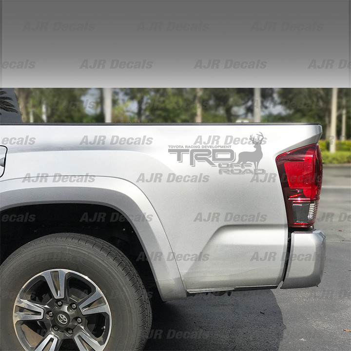 TRD Off Road Deer C Toyota Tacoma Bedside Decals Fits Tacoma in 6 colors (2p)