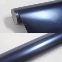 Whole Car Wrap Pearl Metal Satin Chrome Vinyl PVC Sticker Night Blue Flexible US