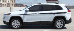 3M Vinyl Graphics Stripes Upper Door CHIEF Decals fits 2014-2023 Jeep Cherokee