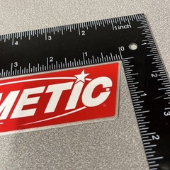 Cometic Gasket Racing Sticker Decal 5.50″ x 1.50″ Red, Silver, White