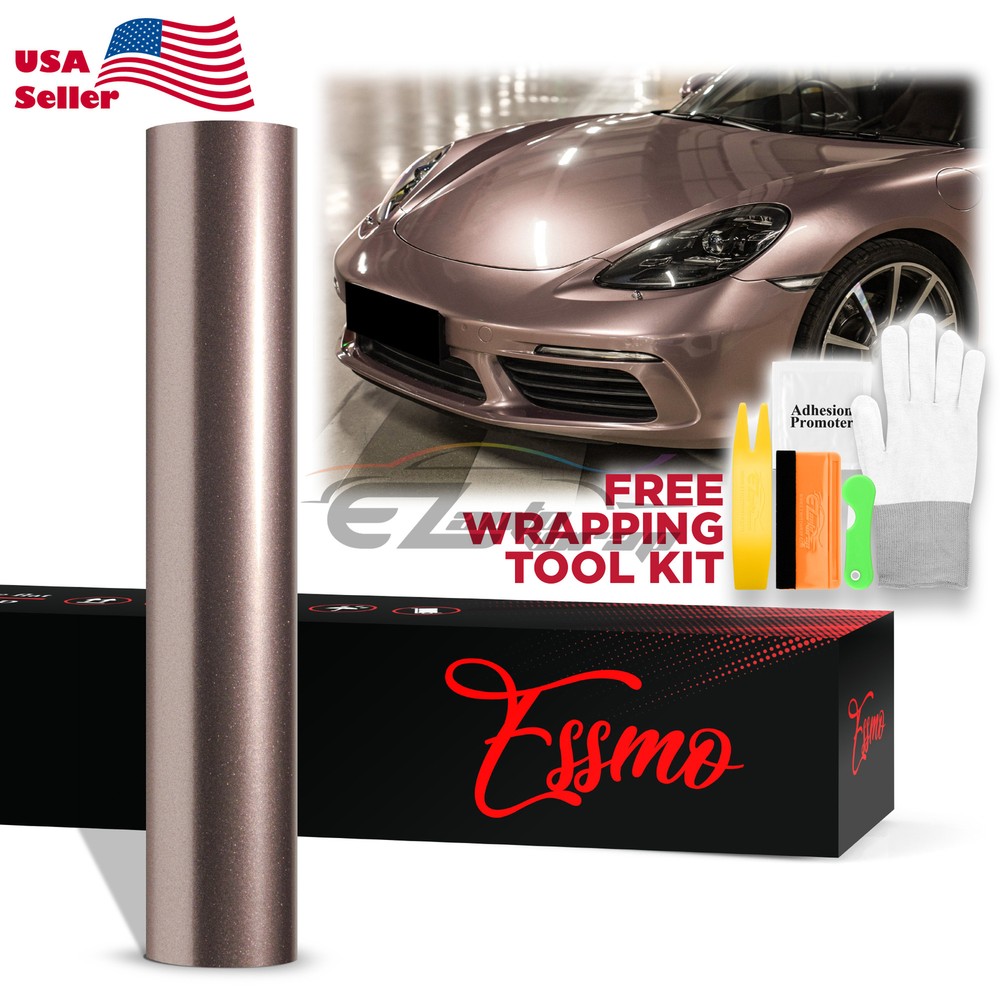 ESSMO PET Super Gloss Metallic Frozzen Berry Vehicle Vinyl Wrap Decal Like Paint
