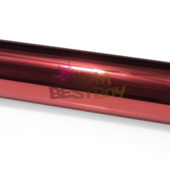 Red Chrome Window Tint One Way Mirror Film UV Heat Reflective Home Office DIY