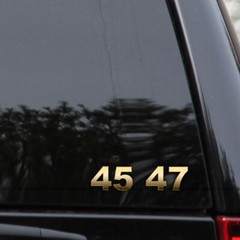 47th 45th President Trump Vinyl Decal Sticker