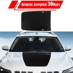 for Jeep Cherokee 2014-2026 Front Engine Hood Decal Trim Sticker PVC Matte Black
