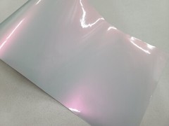 Gloss Light Gray Shift to Lilac Purple Flip Chameleon Vinyl Car Wrap Film Roll