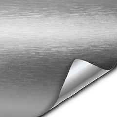 Silver Brushed Aluminum Vinyl Wrap Sticker Decal Film Sheet – 1ft x 5ft