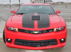 Factory Rally Vinyl Graphic Hood Decals Pro Racing Stripes 3M for 2014 SS Camaro