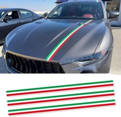 Hood Roof Rear Italy Flag Car Stickers For Lamborghini Ferrari Racing Stripes