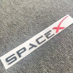 3D Space X Rear Trunk Body Badge Letter Emblem Decal Sticker For Model S 3 X Y