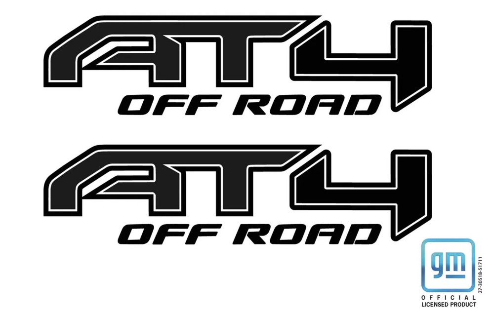 2019 20 21 22 23 24 GMC Sierra AT4 Off Road Bedside Decals Set of 2