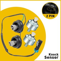 1/2Set Knock Sensors GM Harness Wiring OE 10456603 For 12601822 Chevy Silverado