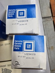 NOS 1992-1993 GMC Tpyhoon complete set of Decals For 2 Doors & Tailgate Gray