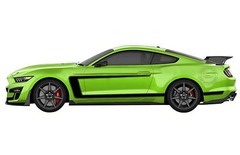 Racing Stripe Graphic Decal Sticker For Ford Mustang Coupe GT Shelby GT500 GT350