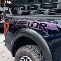 8PCS Purple Carbon Fiber Look Graphic Decals For 22-26 Ford F-150 Raptor Vinyl