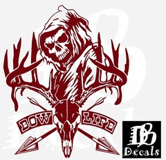 Deer Bow Life Hunting Buck Reaper Car Truck Window Laptop Vinyl Decal Sticker