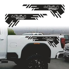 4X4 Off Road Car Body Side Sticker Compatible with Pickup trucks , Sports 2/PCS
