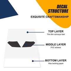 Black Headlight Sticker Film Precut Headlamp Tint For Nissan Frontier 2009-2017