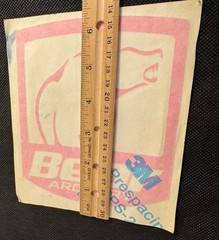 BEAR ARCHERY Logo Pink VINYL 5”x6” DECAL Medium Size STICKER Flair NEW!!