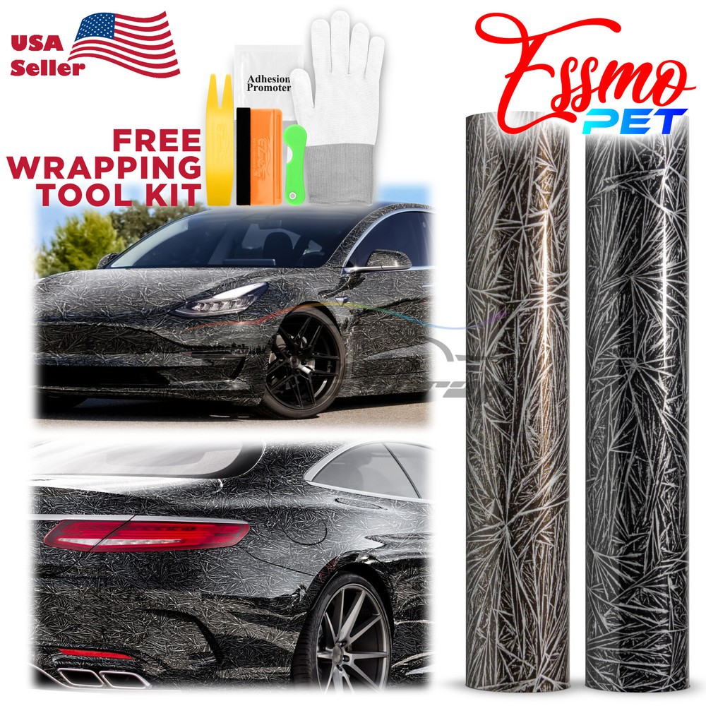 PET Arctic Shard Gloss Camo Car Auto Vehicle Vinyl Wrap Decal Sticker Sheet Film