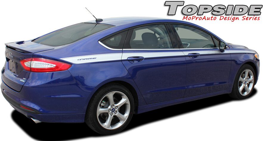 Ford Fusion 2013-2020 Topside Pro Grade 3M Vinyl Side Pin Stripes Decals Graphic
