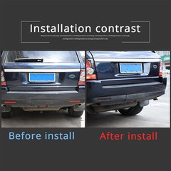 2pcs Smoked Rear Fog Light Overlay Film Black out Fits Range Rover Sport 2005-13