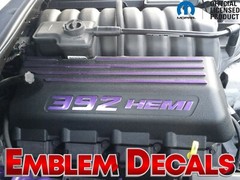 Dodge Challenger 392 Hemi Engine Decal SRT 09 2010 11 12 13 14 15 16 17 18 19